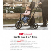 Triciclo Evolutivo Plegable Comfo Max Black