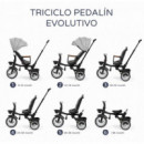 Triciclo Evolutivo Plegable Pedalin Gris  MS