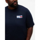 BT-BACK FLAG GRPHIC TEE-B NAVY BLUE