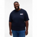 BT-BACK FLAG GRPHIC TEE-B NAVY BLUE
