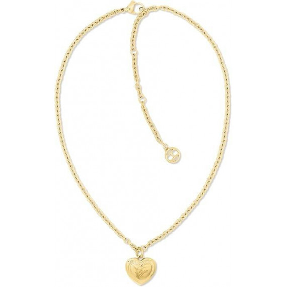 COLLAR HEART CHARMS DORADO