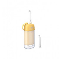 TM ELECTRON Irrigador Bucal Portatil Recargable 3 MODOS,2 Boquillas Blanco Amarillo TMBH035YLL