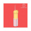 TM ELECTRON Irrigador Bucal Portatil Recargable 3 MODOS,2 Boquillas Blanco Amarillo TMBH035YLL
