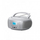 SAMI Radio CD Portatil Boombox RS-12213 Bluetooth,usb con Mando Plata