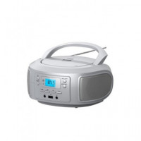 SAMI Radio CD Portatil Boombox RS-12213 Bluetooth,usb con Mando Plata