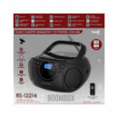 SAMI Radio Cassette CD Portatil Grabador Boombox RS-12214 Bluetooth,usb con Mando