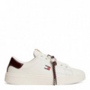 Zapatillas de tenis en piel con logo