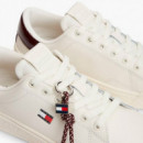 Zapatillas de tenis en piel con logo