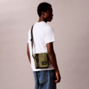 Bolso reporter con parche logo monograma