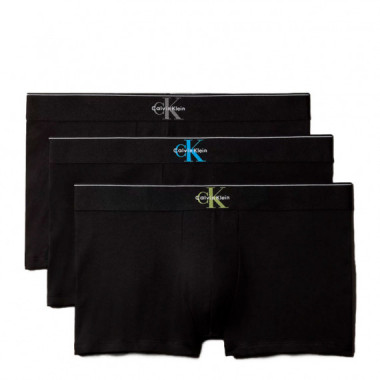Pack de 3 B&oacute;xers Cortos - Icon Cotton Stretch Graphic  CALVIN KLEIN