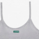 Camiseta de tirantes de punto jersey de corte ajustado con insignia
