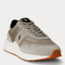 Zapatilla Deportiva Train 89 con Paneles de ante  RALPH LAUREN