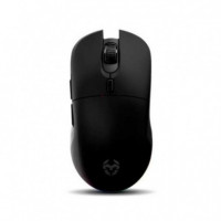 Krom Raton Inalambrico Optico Komet Negro Sensor PMW/8BOTONES/DPI hasta 2400/ILUM Rgb  KROM GAMING