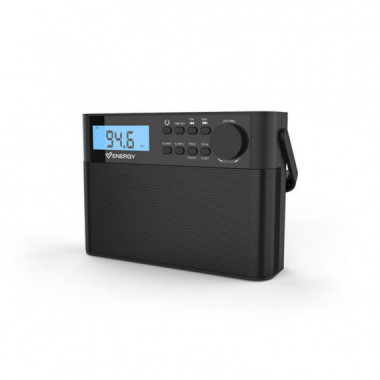 ENERGY SISTEM KITCHEN RADIO FM 1W/ PANTALLA/ RELOJ/ ALARMA DUAL/ NEGRO/ PILA AA
