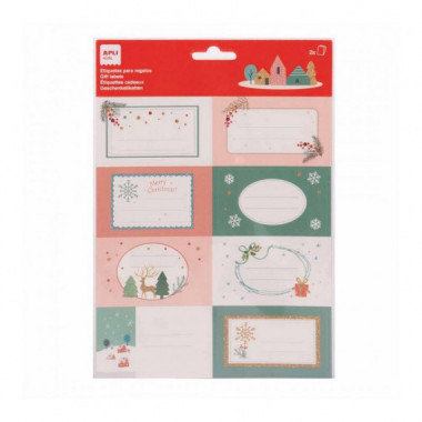 Etiquetas de Regalo Navide&ntilde;as Navidad Soft