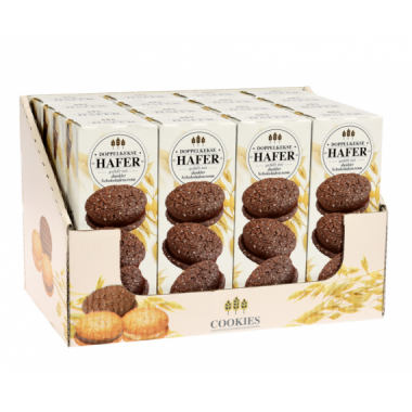 Galletas Sandwich de Avena y Cacao con Chocolate Negro