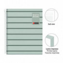 Bloc A5 80 Hojas Cuadrícula 5x5 90g Between The Lines Musgo