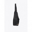 Bolso shopper negro con ojales de Lola Casademunt