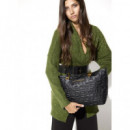 Bolso shopper monograma relieve de Lola Casademunt