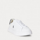 Zapatillas Ralph Lauren RLite Court de piel abatanada