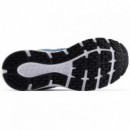 Playeras NEW BALANCE 408 Jr Azul Gris Blanco