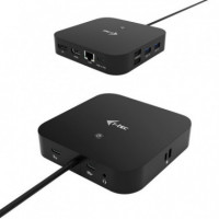 Docking I-TEC Usb-c - 5XUSB/HDMI/RJ45/DP/JACK/USB-C Black