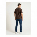 SS 30S EU BOXED CALVIN GRAPHIC T BROWN C