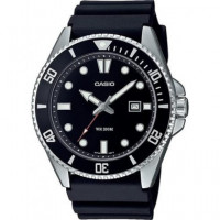 CASIO Coleccion MDV-107-1A1VEF Reloj Analogico Correa Resina, Pantalla Neon, Cronometro, Fecha, Alar