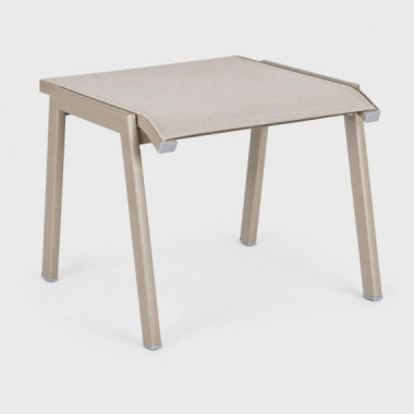 Reposapi&eacute;s VICTOR apilable de aluminio y textilene beige para exterior Terrazza Collection&reg;