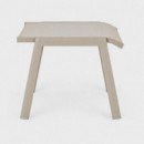 Reposapiés VICTOR apilable de aluminio y textilene beige para exterior Terrazza Collection®