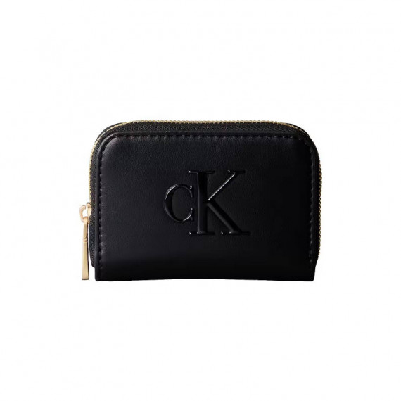 BOLD CK MEDIUM ZIP AROUND BLACK