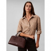 CK MEDIUM BOWLING BAG FUDGE