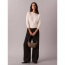 WOVEN SUEDED SHOULDER BAG MOONSTRUCK SUE