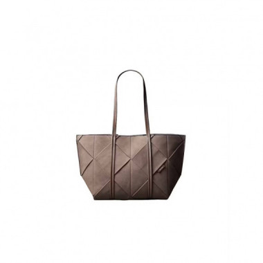 WOVEN SUEDED CARRYALL MOONSTRUCK SUEDE