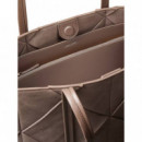 WOVEN SUEDED CARRYALL MOONSTRUCK SUEDE