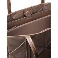 WOVEN SUEDED CARRYALL MOONSTRUCK SUEDE