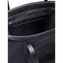 NYLON MEDIUM TOTE BLACK