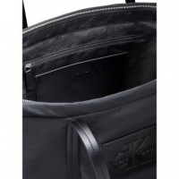 NYLON MEDIUM TOTE BLACK
