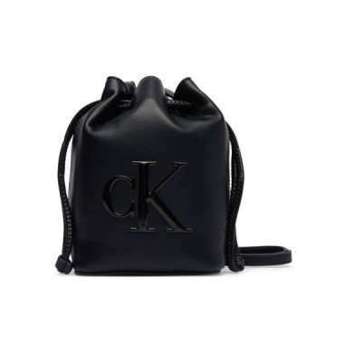 BOLD CK MINI BUCKET CROSSBODY BLACK