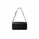 BOLD CK SLOUCHY SHOULDER BAG BLACK