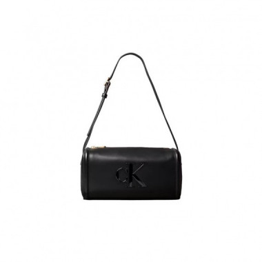 BOLD CK SLOUCHY SHOULDER BAG BLACK