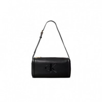 BOLD CK SLOUCHY SHOULDER BAG BLACK