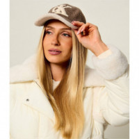 Felt/ Sherpa Cap W/ Chenille Log Demitas  CALVIN KLEIN