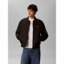 Ls Jeans Nylon Bomber Jkt Black  CALVIN KLEIN