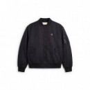 Ls Jeans Nylon Bomber Jkt Black  CALVIN KLEIN