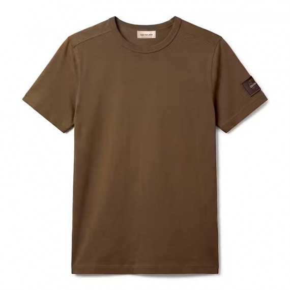 Camiseta de punto de ante con insignia