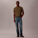 Camiseta de punto de ante con insignia