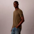 Camiseta de punto de ante con insignia