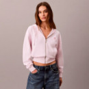 Sudadera Cropped con Capucha, Cremallera y Monograma  CALVIN KLEIN