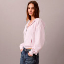 Sudadera Cropped con Capucha, Cremallera y Monograma  CALVIN KLEIN